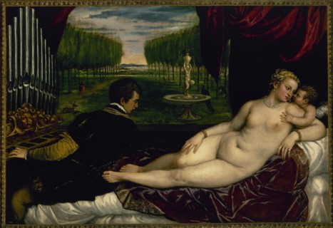 Venus with an Organist and Cupid.