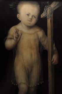 Blessing Child Jesus.