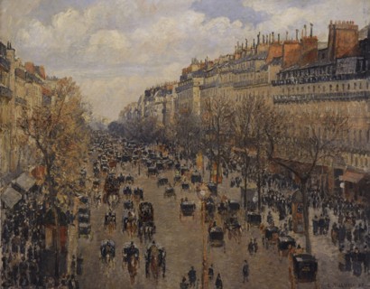 Boulevard Montmartre in Paris.