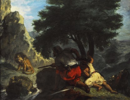 Lion Hunt in Morocco.