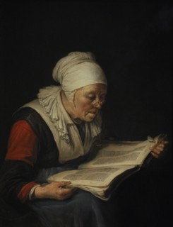 Old Woman reading a Book.