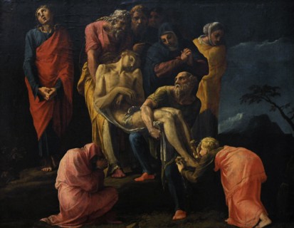 Transport of Christ to the grave.