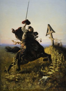 Cossack in the Steppe.