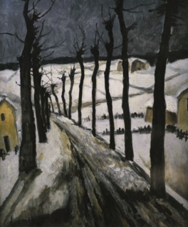 Winter Landscape (Road in Winter).