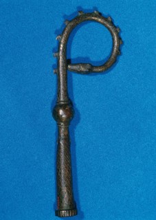 Crosier of Bishop of Barcelona, Arnau de Gurb. Limoges. Before 1284. Barcelona. Spain.