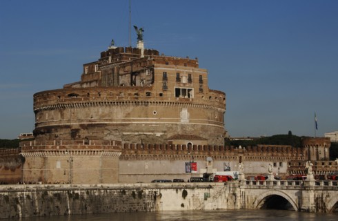 Mausoleum of emperor Hadrian or Castle Sant'Angelo.