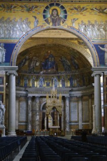 Basilica of Saint Paul Outside the Walls. Altar and Arnolfo di Cambio's Tabernacle.