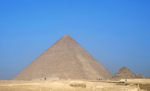 Great Pyramid of Giza, known as the Pyramid of Khufu (Cheops).
