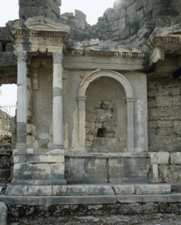 Turkey. Roman art. Side. Ruins.