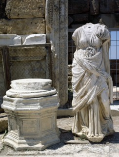 Turkey. Hierapolis. Roman statue. Woman. From theatre. 2nd C.