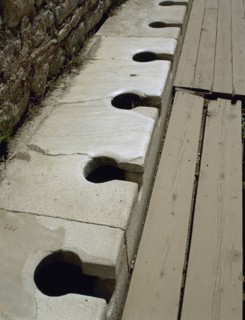 Roman era. Turkey. Ephesus Latrines (public toilets). 1st century AD.
