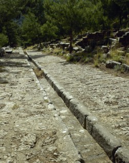 Canalization. Ruins. Anatolia.