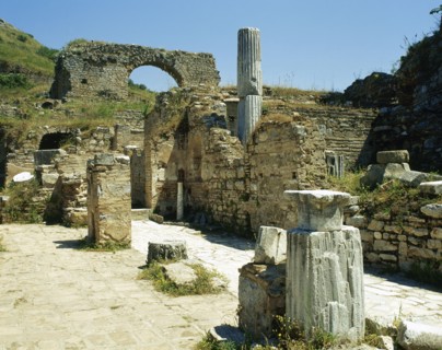 Ruins of brothel (lupanare).