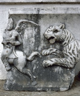 Roman art. Turkey. Mileto. Relief of Cupid and Panther.