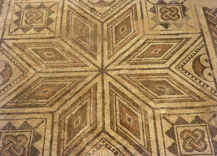 Spain. Andalusia. Almedinilla. Necropolis of El Ruedo. Roman. 4th-5th century. Mosaic.