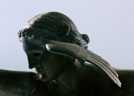 Hypnos. Personification of sleep. Statue. Spain.