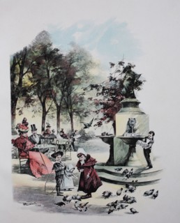 Scene in Munich Hofgarten