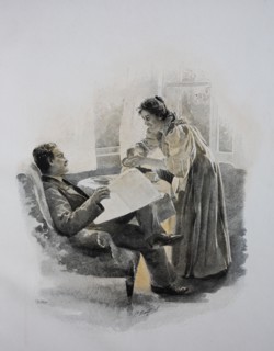 Couple at the breakfast table