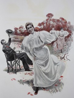 Women competing in the park