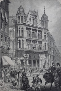 The corner between the streets Friedrichstraße and Behrenstraße at Berlin
