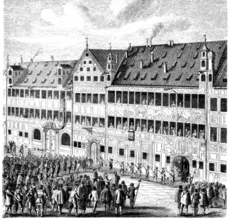 The Fuggerhaus on the wine market in Augsburg