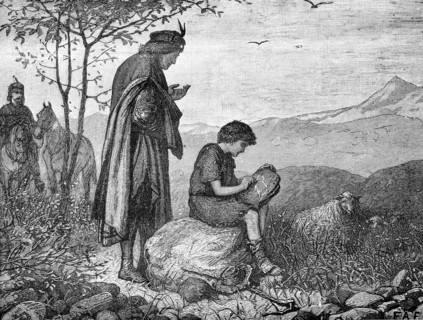 Giotto und Cimabue. Cimabue