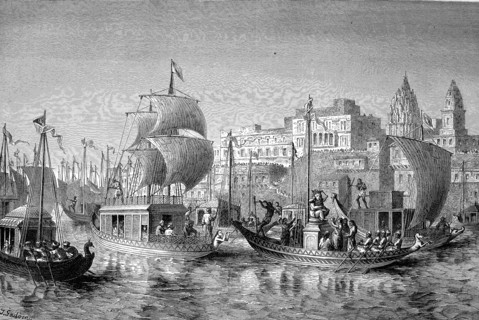 Feast for the god Ganesa in Benares