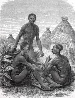 Men from the Bongos tribe
