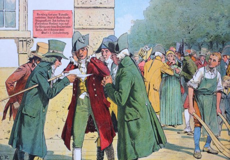 Reactions in berlin after the defeat of the twin battles of Jena and Auerstedt