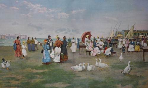 beach scene at the riviera di levante