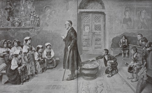School in the Roman campagna