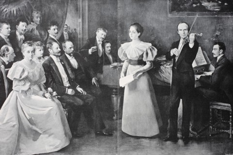 concert in Ormody's home in Budapest