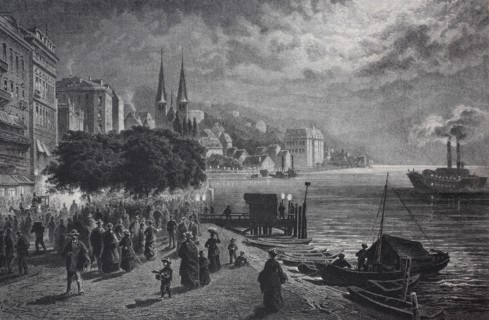 a summer evening at Lucerne