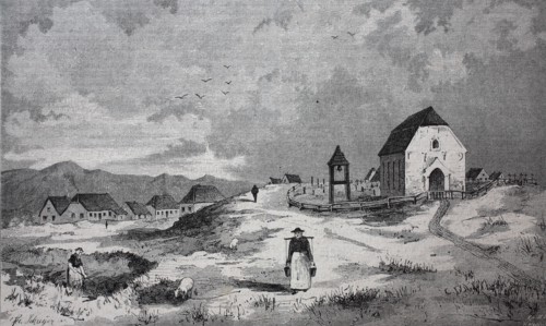 the church and the cemetery of Juist