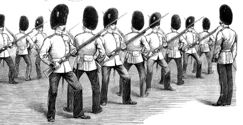 Bayonet exercise at the Albert Hall