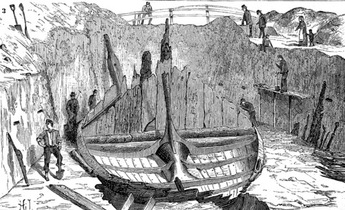The Gokstad ship is a 9th-century Viking ship found in a burial mound at Gokstad in Sandar