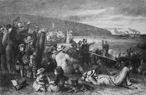 on the beach of the island of Wight