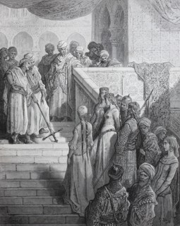 the women caught during the 1st crusade at Jerusalem. Die gefangenen Frauen des ersten Kreuzzug in Jerusalem