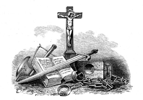 symbols for the crusades of the 11th century  /  symbolik für die Kreuzzüge des 11. Jahrhunderts