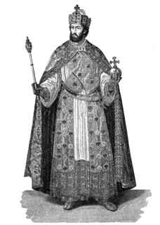 Roman emperor of german nation in full ornat  /  der römische Kaiser deutscher Nation in vollem Ornat