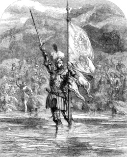 Balboa claiming possession of the South Sea