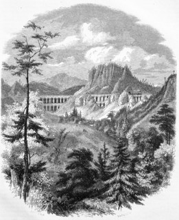 Semmering railway bridge with surrounding mountain scenery