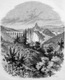 Semmering railway bridge with surrounding mountain scenery