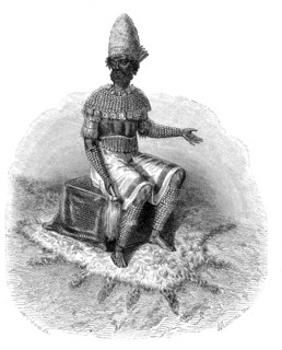 Emperor of the Lundas in traditional clothes