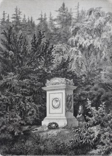 The monument to the Queen Luise in the castle garden at Hildburghausen
