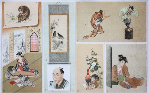 Various illustration of art from Japan