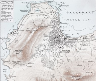historical map of Capetown