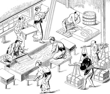 Workshop for the production of paper in china