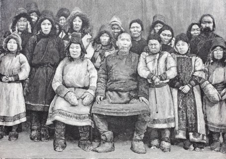 a group of Nanai people