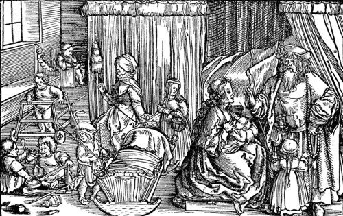 in a nursery in the middle ages in England